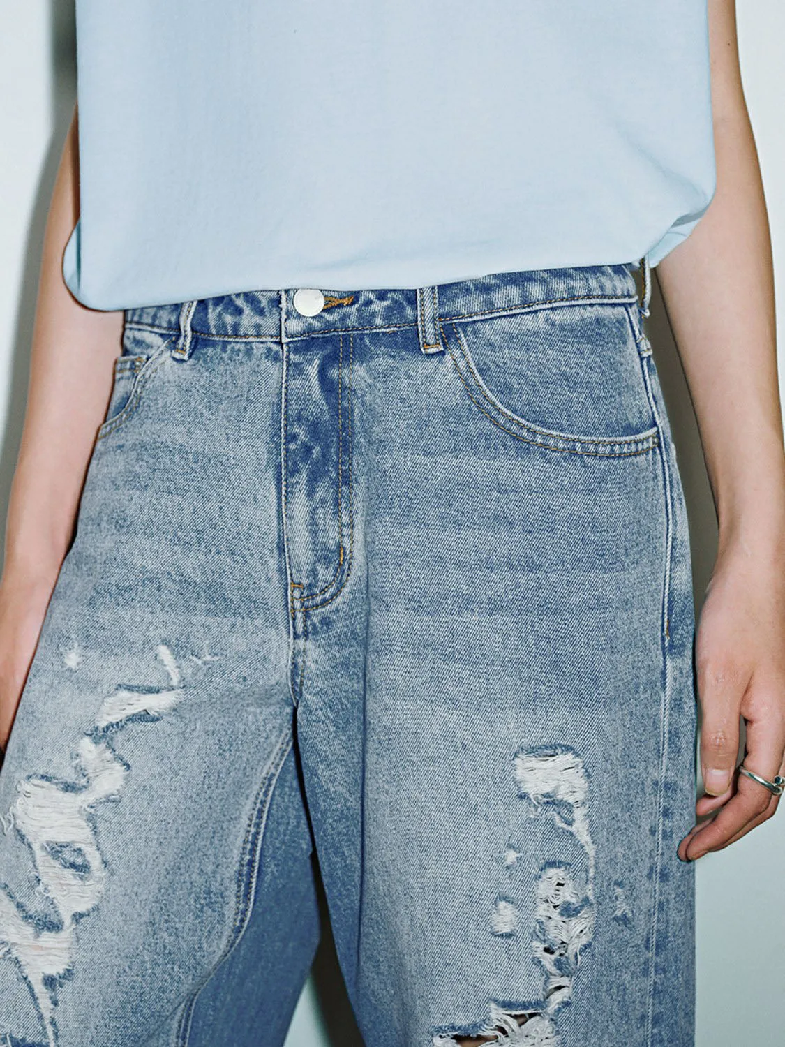 Ripped Denim Jeans