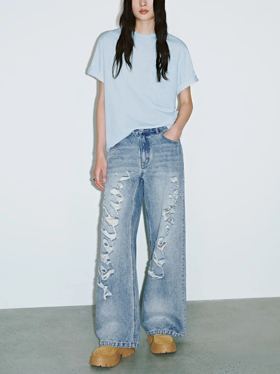 Ripped Denim Jeans