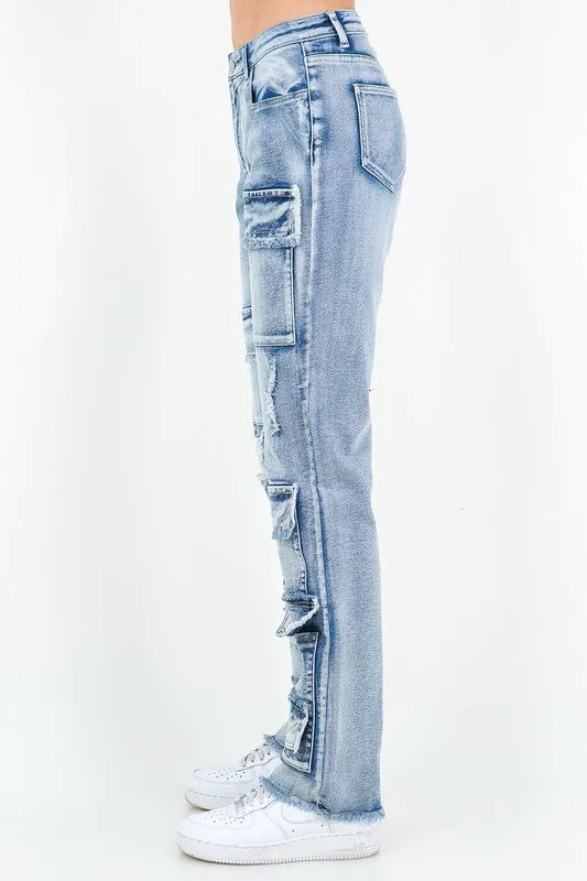 Sand Wash Multi Pocket Cargo Pants