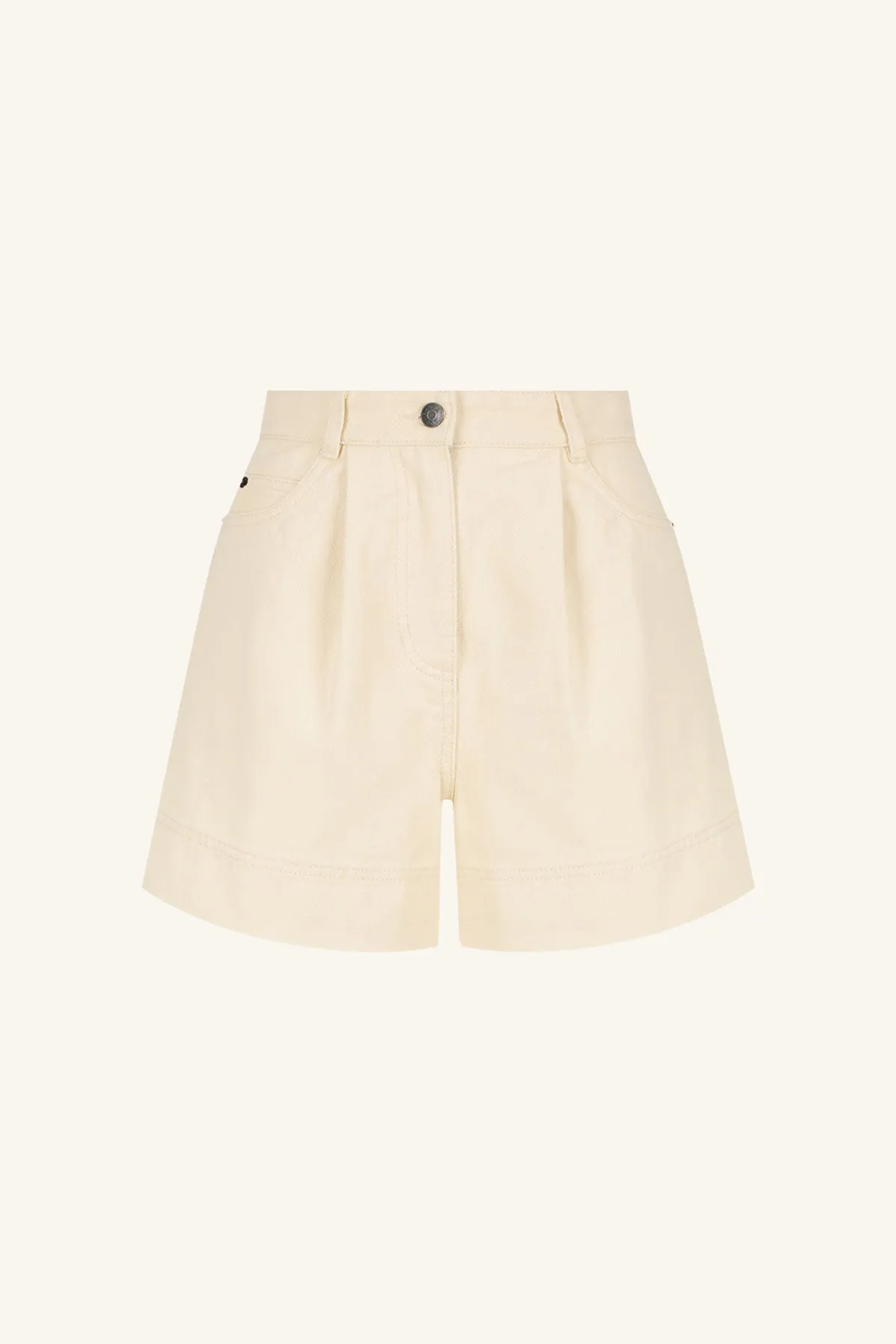 SIERRA HIGH RISE SHORT - CREAM