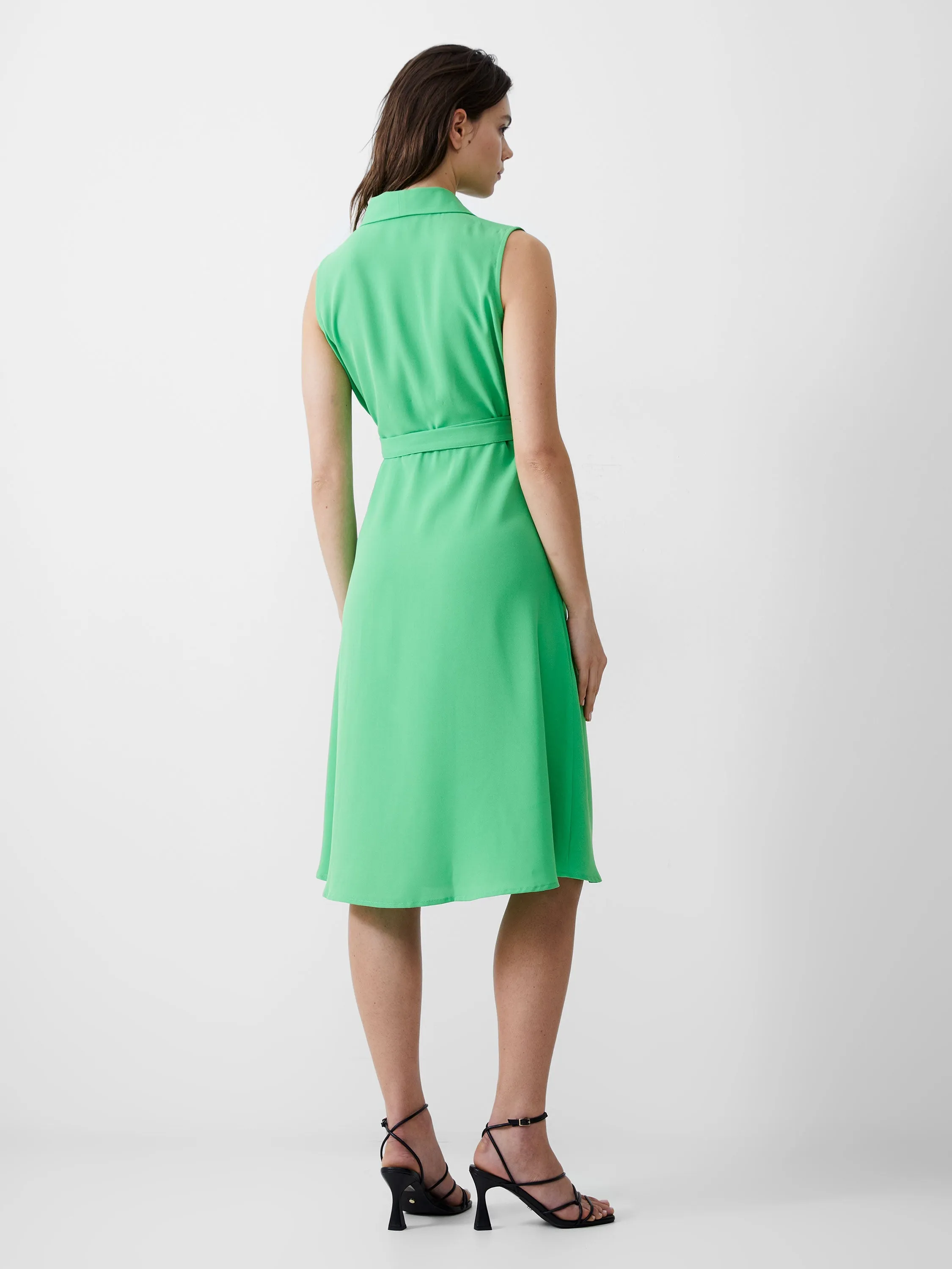 Sleeveless Shawl Dress