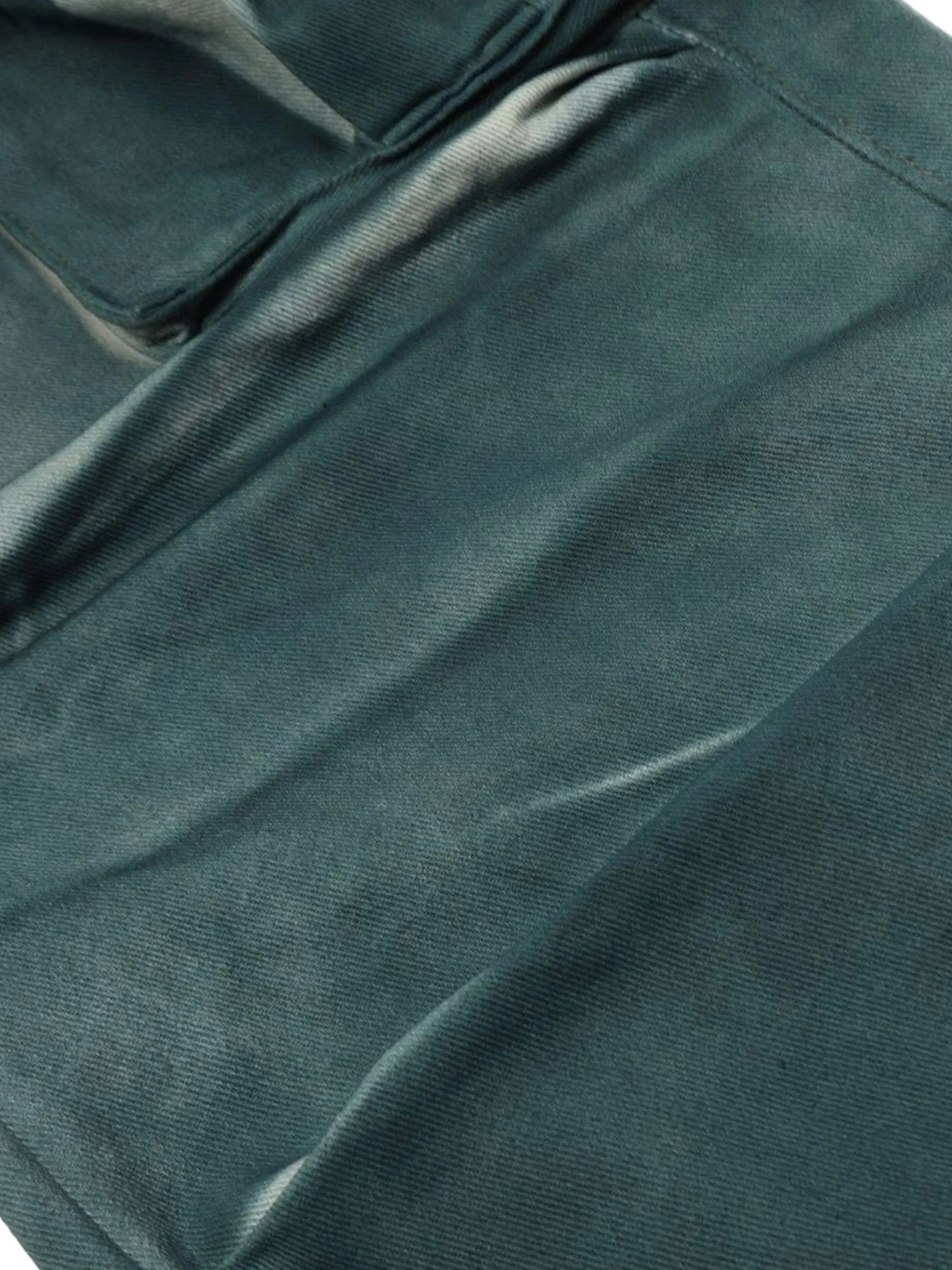 Sneakerhill Gradient Dip Dye Wash Multi-Pocket Cargo Jeans