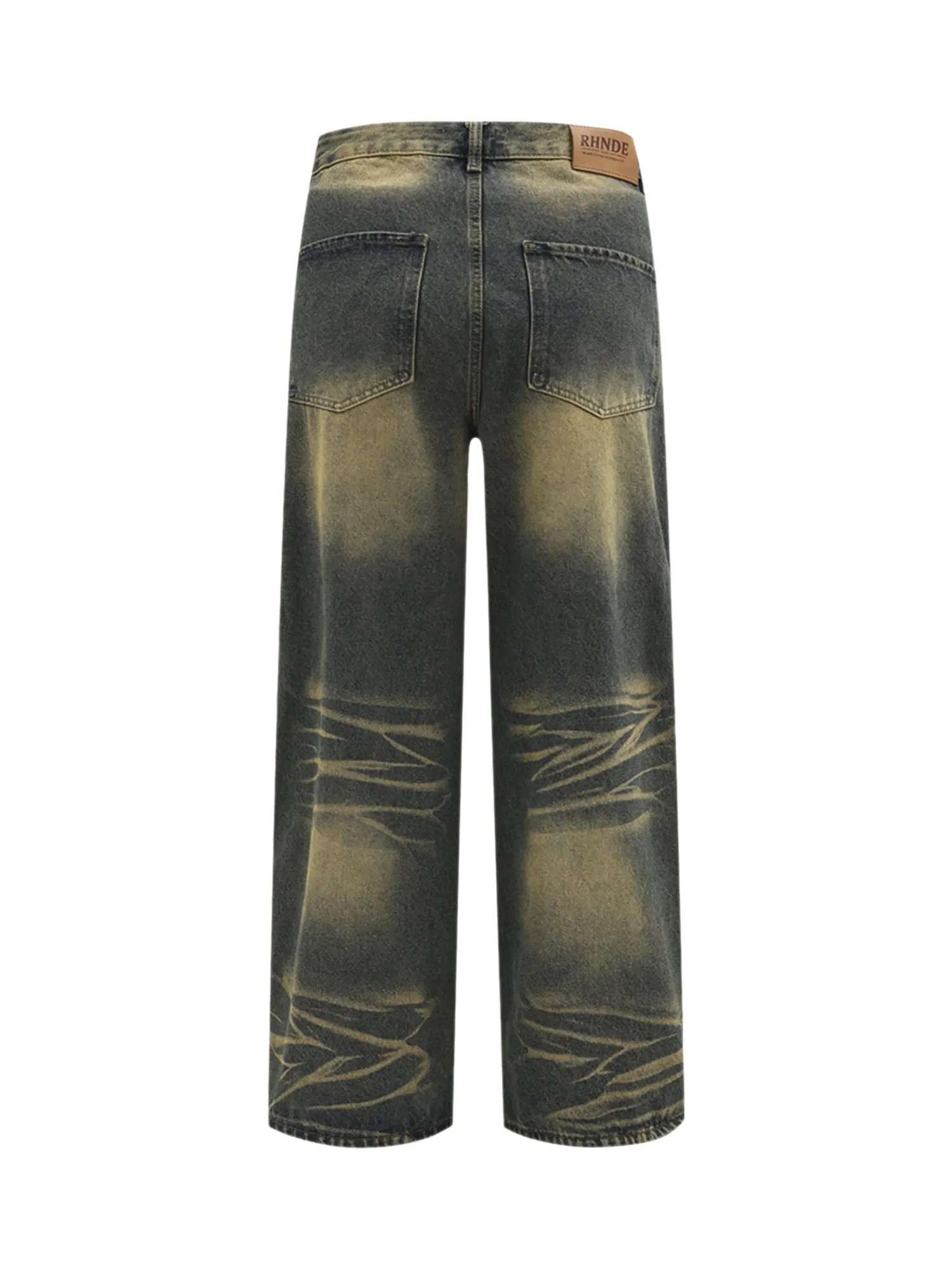 Sneakerhill Multi-pocket Cargo Jeans - 1919