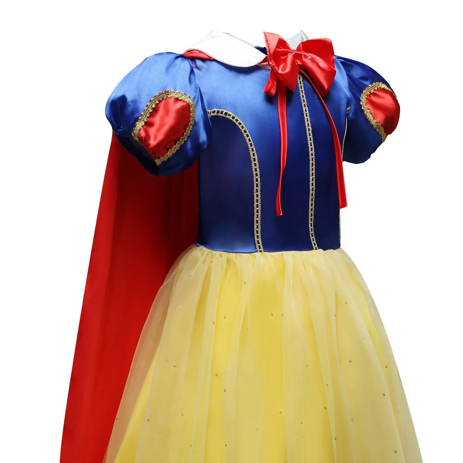 Snow White Inspired Girls Princess Dress
