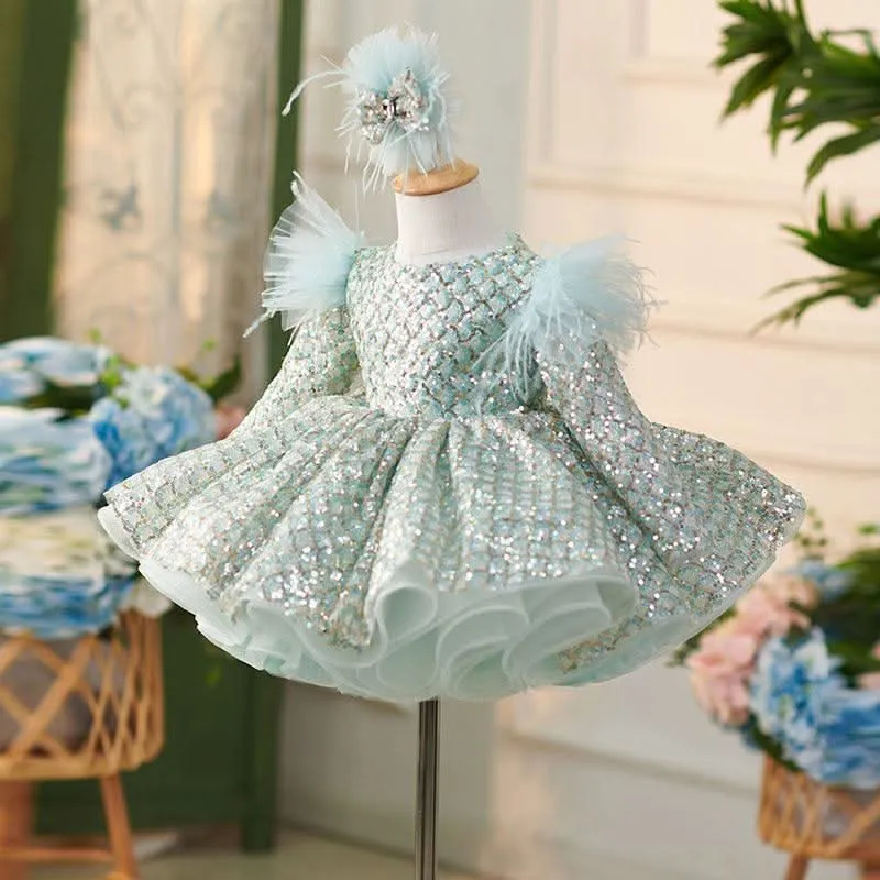 Sparkling Princess Dress for Little Girls