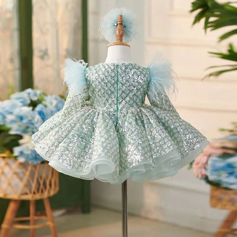 Sparkling Princess Dress for Little Girls
