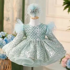 Sparkling Princess Dress for Little Girls