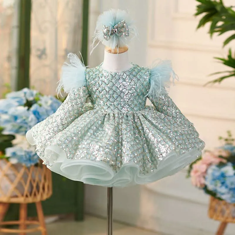 Sparkling Princess Dress for Little Girls
