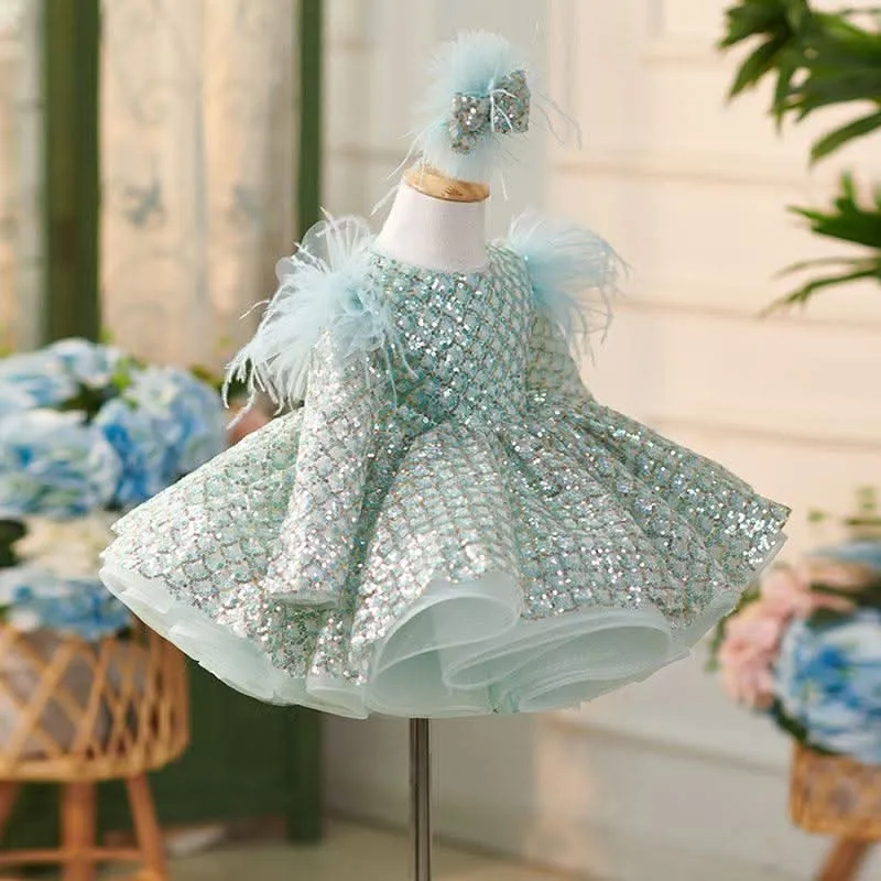 Sparkling Princess Dress for Little Girls