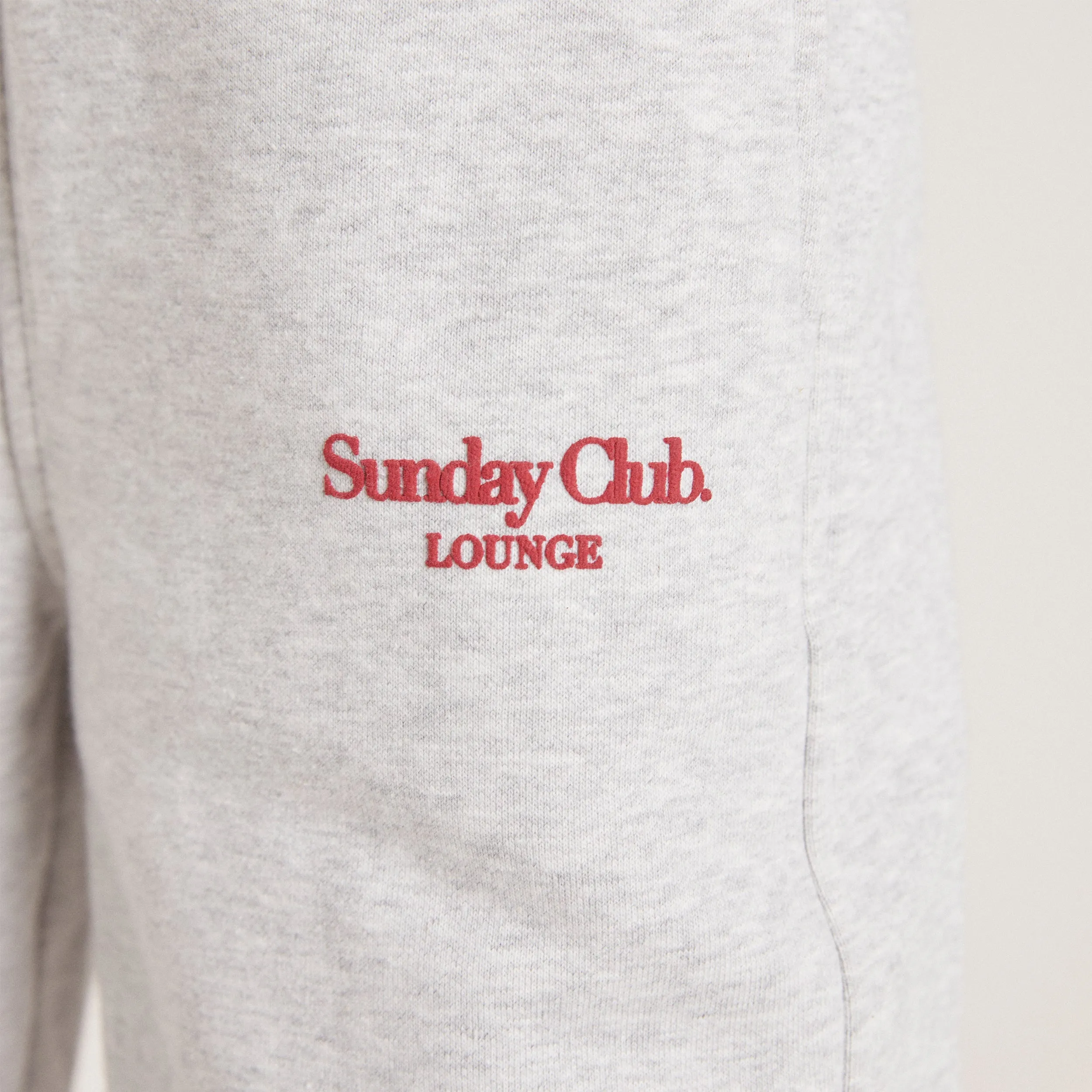 Straight Leg Sweatpants - Grey Marl