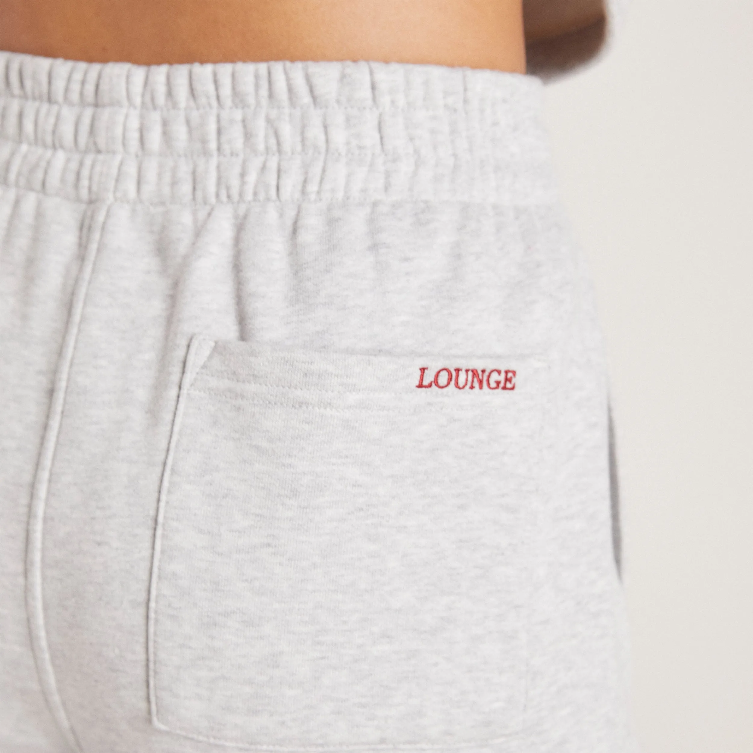 Straight Leg Sweatpants - Grey Marl