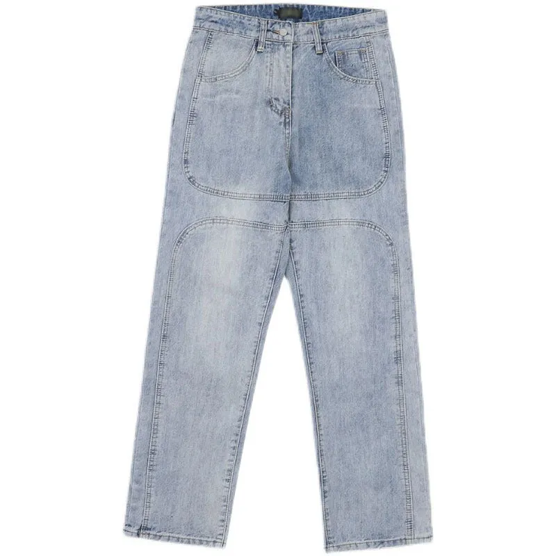 Straight Retro Wash Jeans