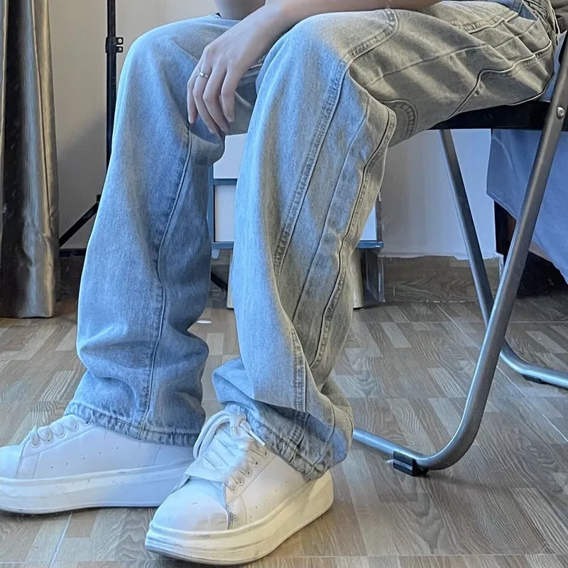 Straight Retro Wash Jeans