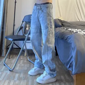 Straight Retro Wash Jeans