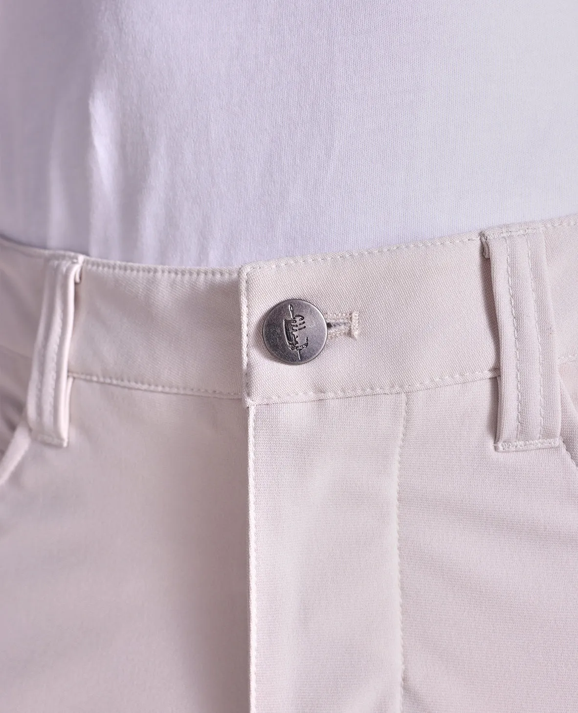The Voyager - Performance Knit 5-Pocket Pant - Ivory