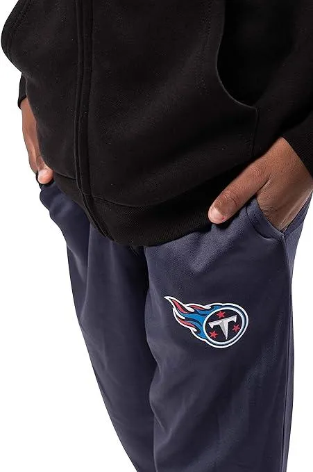 Ultra Game NFL Official Youth Super Soft Game Day Jogger Sweatpants, Tennessee Titans|Tennessee Titans