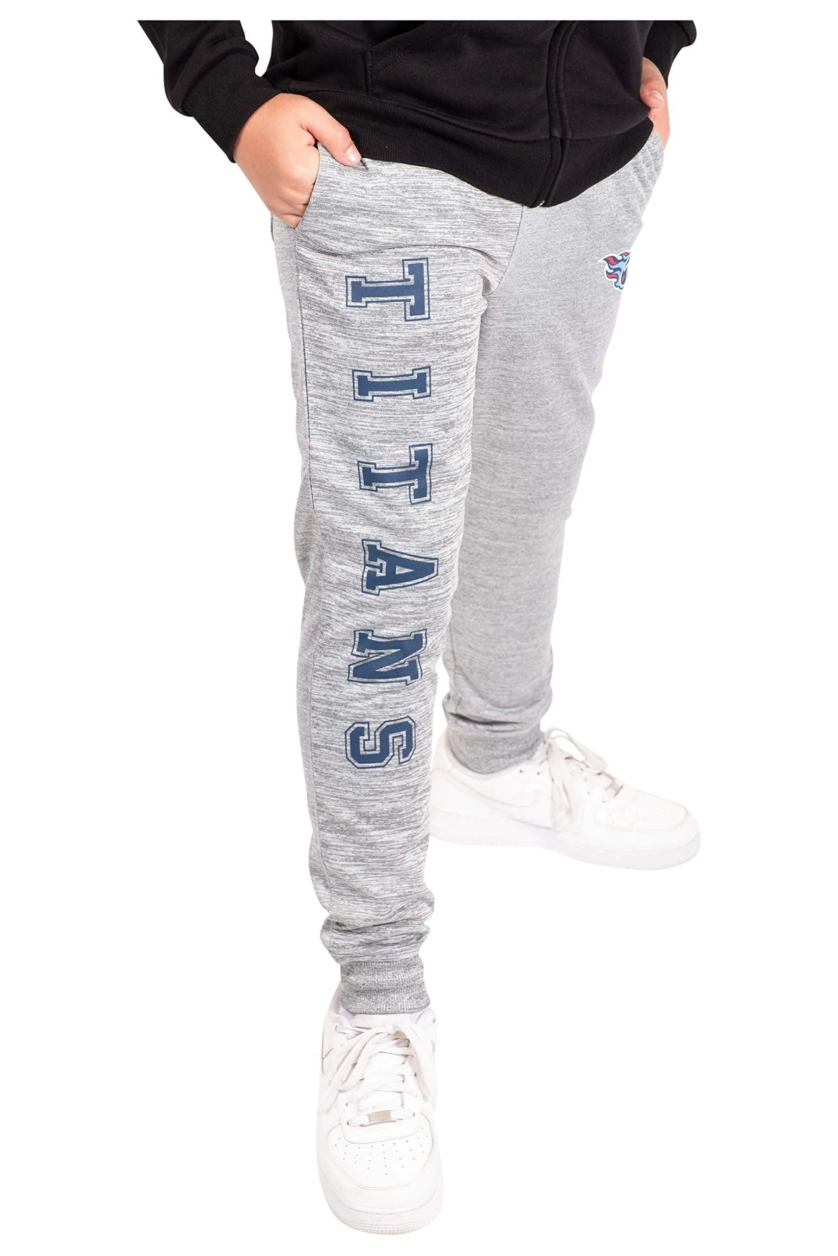 Ultra Game NFL Official Youth Super Soft Game Day Jogger Sweatpants, Tennessee Titans|Tennessee Titans