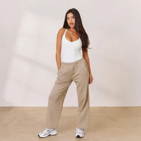 Varsity Straight Leg Sweatpants - Oat