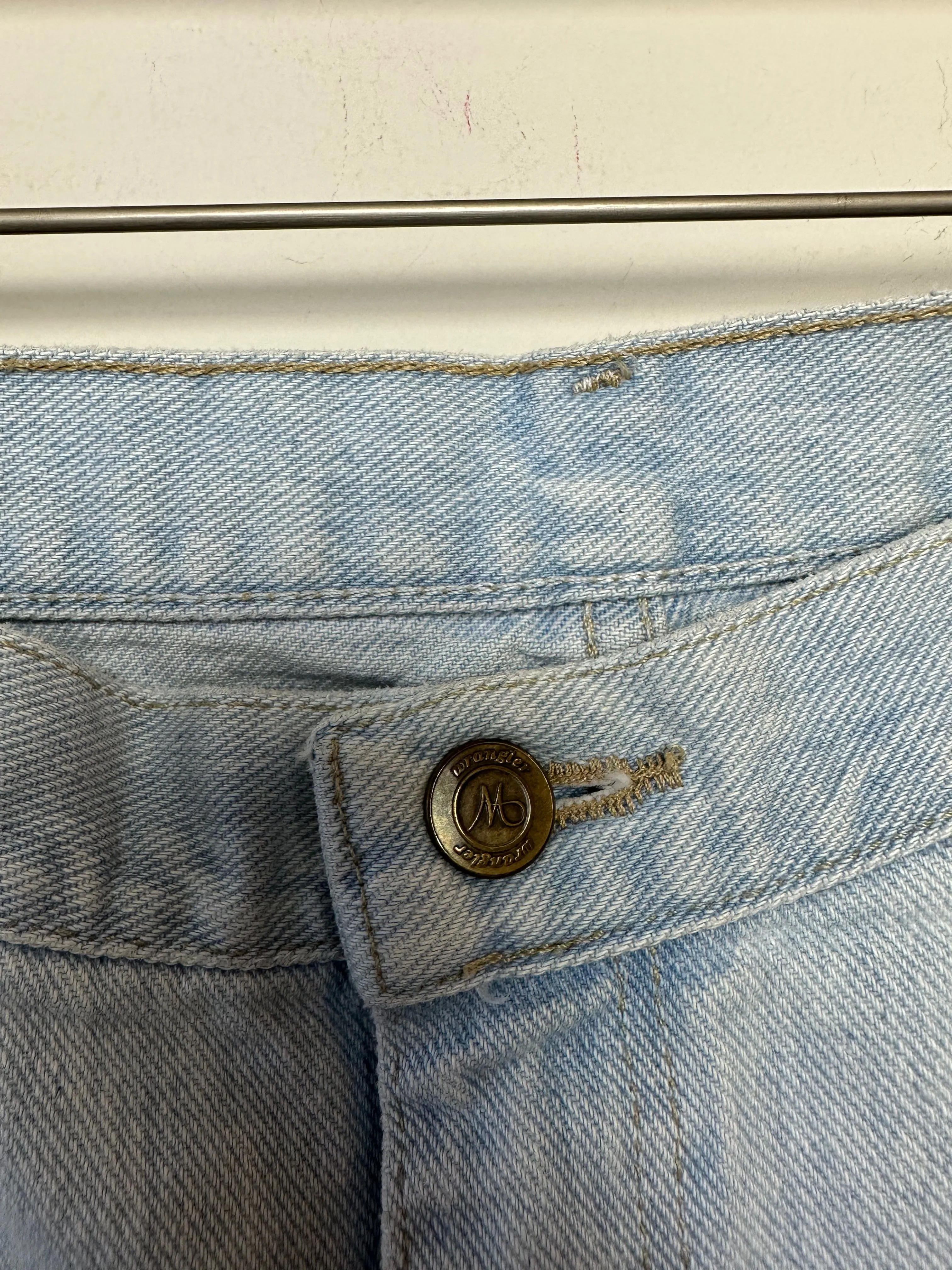 Vintage Wrangler Jeans Light Wash Mom Straight Leg 14 x 30