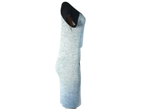 Women's Black And Gray Bodycon Dress