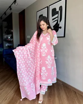 Women's Designer Afghani Pure Cotton Aline Salwar Suit