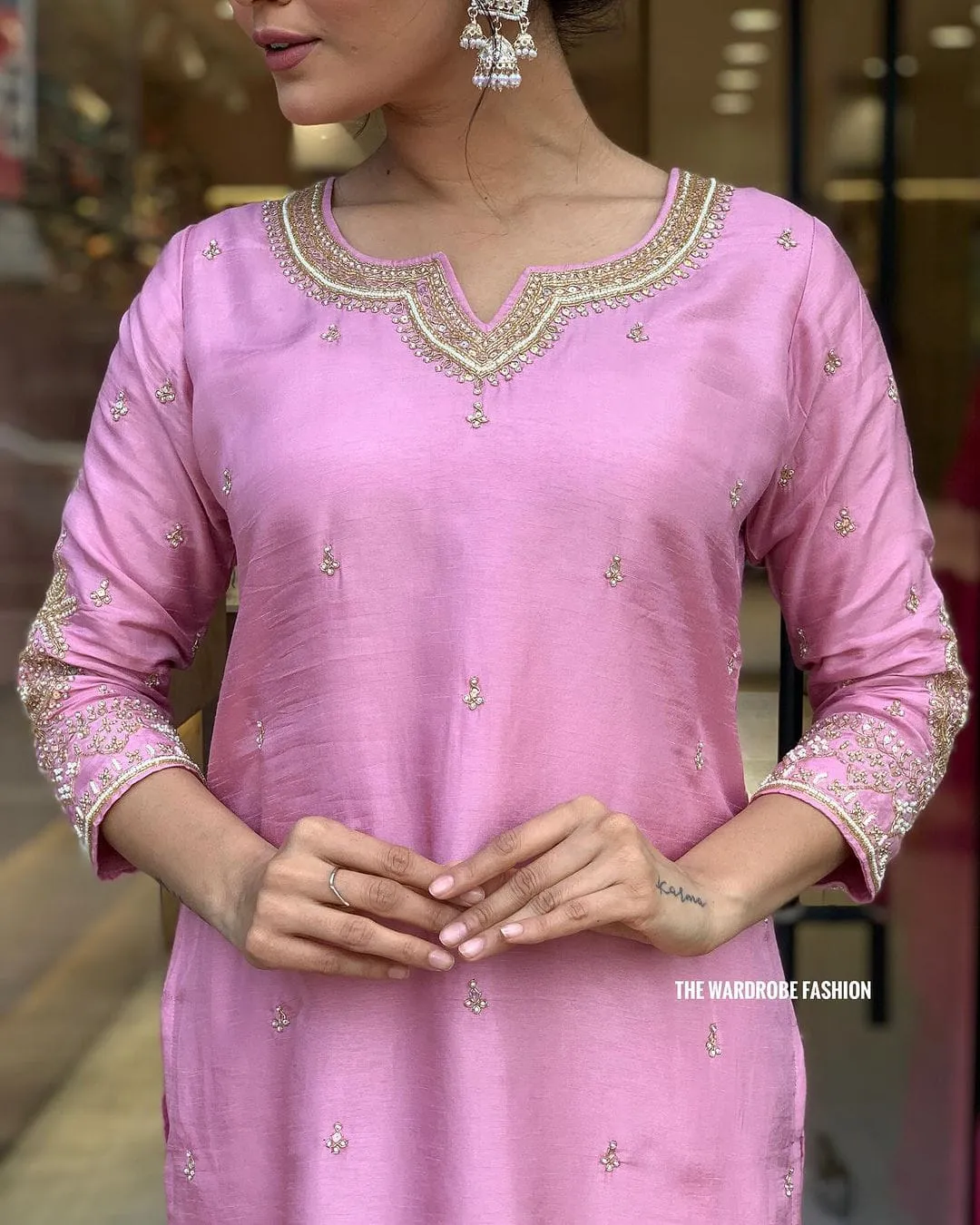 Women's Designer Heavy Banana Chanderi Silk Anarkali Salwar Suit