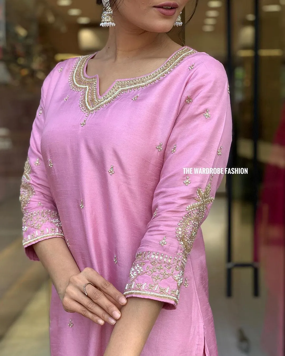 Women's Designer Heavy Banana Chanderi Silk Anarkali Salwar Suit