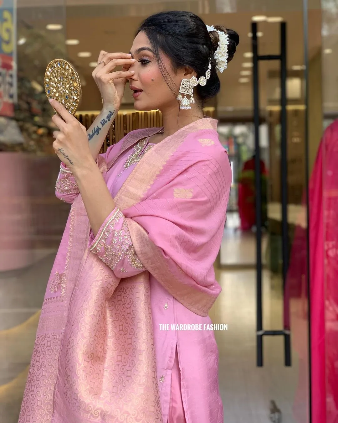 Women's Designer Heavy Banana Chanderi Silk Anarkali Salwar Suit