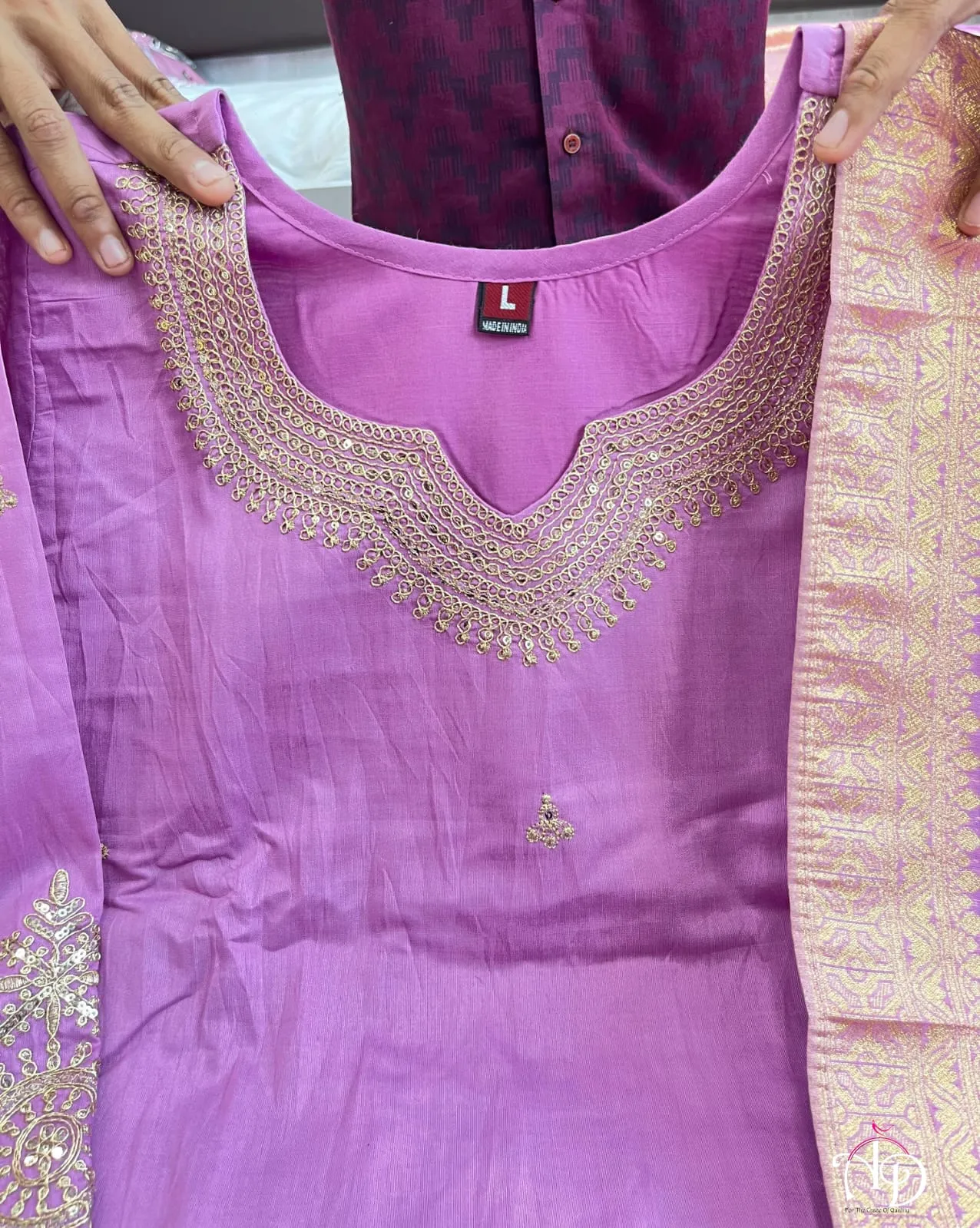 Women's Designer Heavy Banana Chanderi Silk Anarkali Salwar Suit