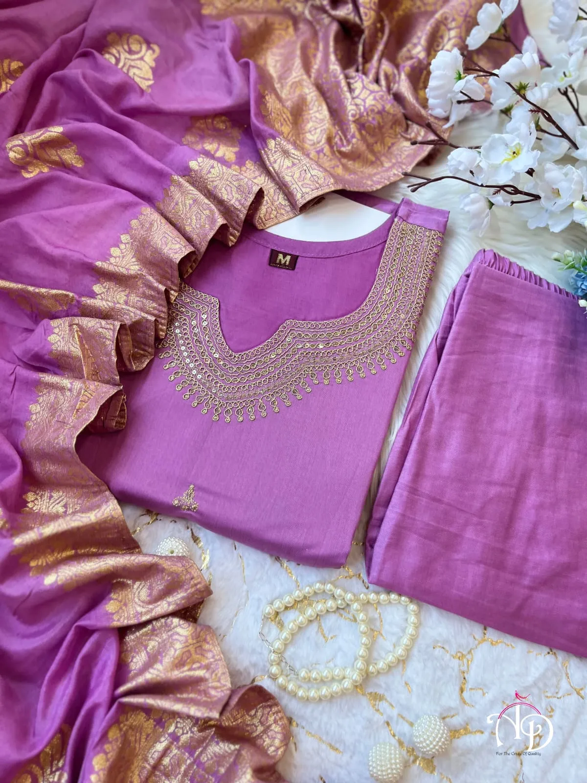 Women's Designer Heavy Banana Chanderi Silk Anarkali Salwar Suit
