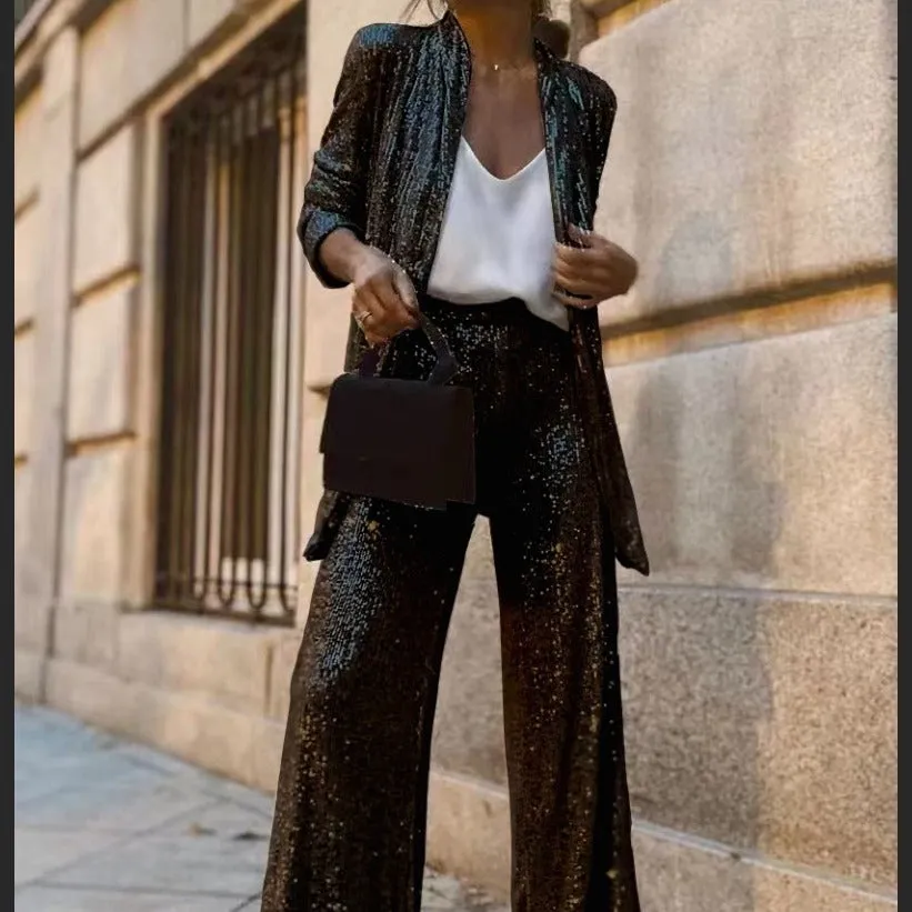 Women's Sequin Power Suit Blazer